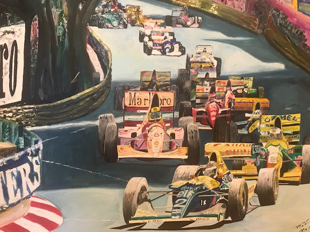 Painting: Grand Prix de Monaco, Formula 1