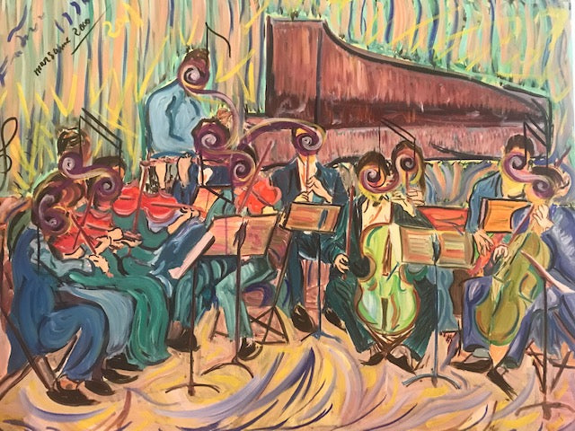 Painting: Clefs and Keys to the Soul - Classical Orchestra with